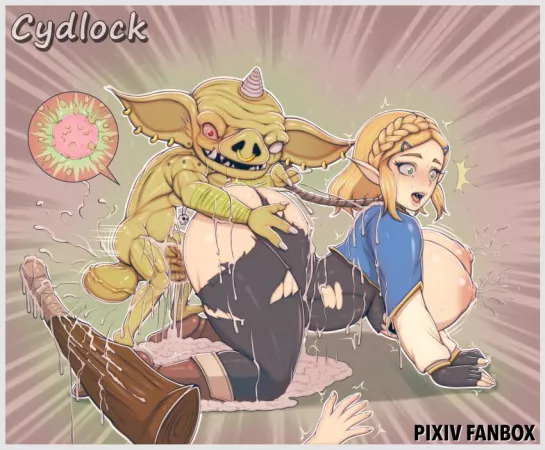 Mokoblin x Zelda [The Legend of Zelda] by VenomousPickles