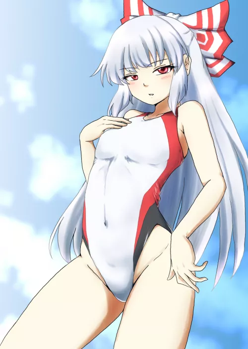 Mokou Racing Swimsuit (D-M) [Touhou] by sequence_string