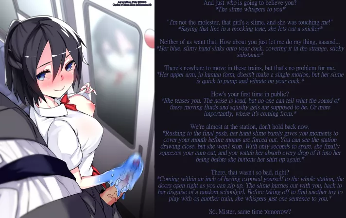 Molester Slime on the Train [f4m] [POV: you get chikan'd] by Megamean10