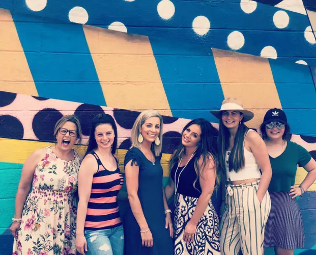 Mom on the left with daughters by Sea52H2