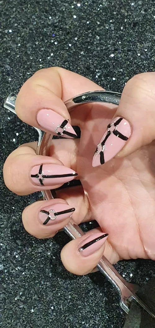 Mommy got fresh nails, but where to scratch first 😈 by DutchessCollaredPup