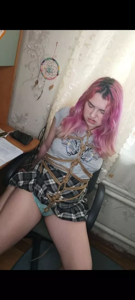 Mommy, untie me please. I will study well and you can be proud of me!! by Jane_Rainy