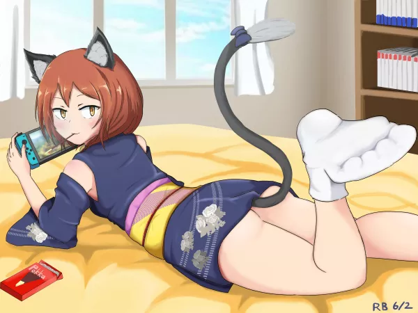 Momo Chill Time (RomanBushi0331) by DiscordtheSecond