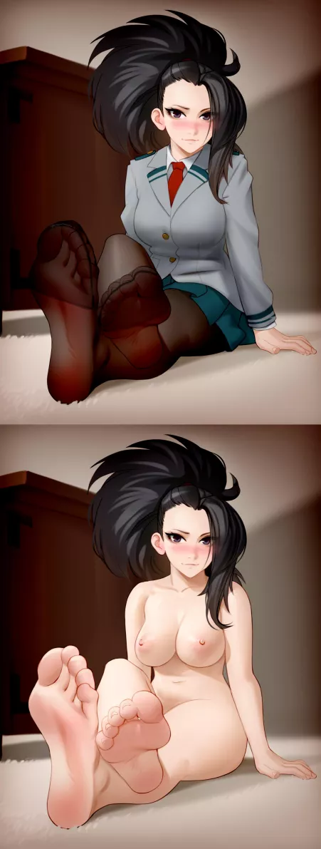 Momo clothes On/Off [Kairunoburogu] by AnotherHellCheese