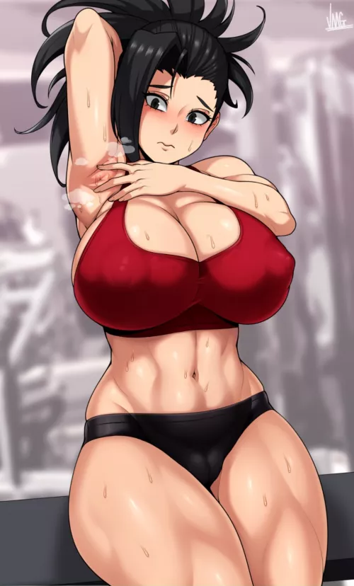 Momo Yaoyorozu [My hero academia] by justaloneelyuglyboy