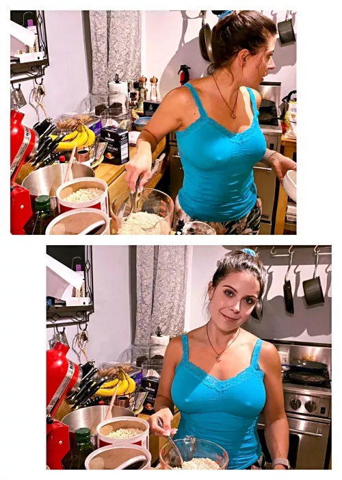 Moms always have snacks for you, I'm making moms special cookies. You eat. by maynardpoindexter