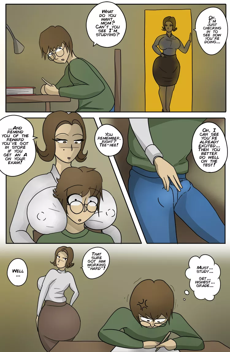 Mom's study motivation (OC) posted by Thicc_Drawings