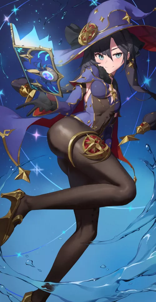 Mona [Genshin Impact] by CheetahSperm18