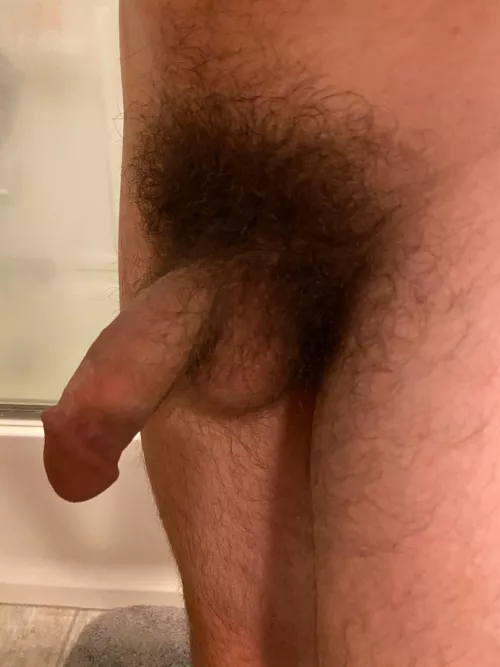 Monday’s suck. Hope my bushy cock can make yours better 😉 by thomsbrief