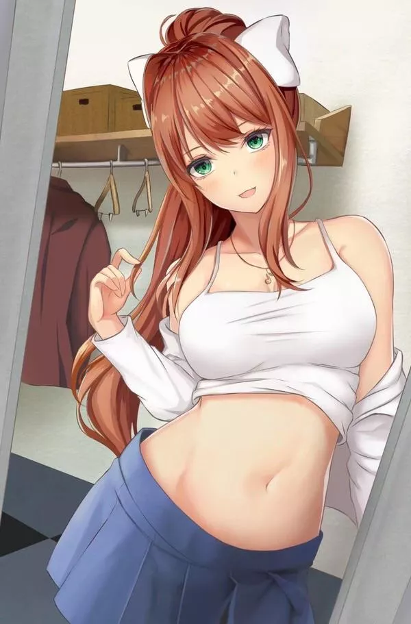 Monika [DDLC] posted by MysteriousDinner7822
