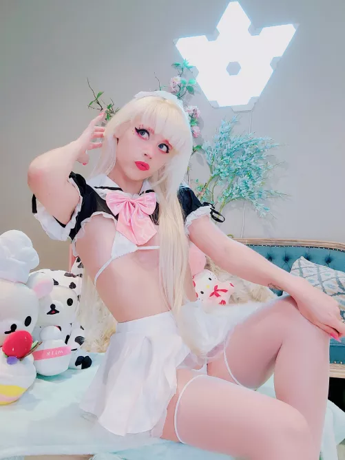 Monstergirl in a spicy maid outfit :3 by adollaskye