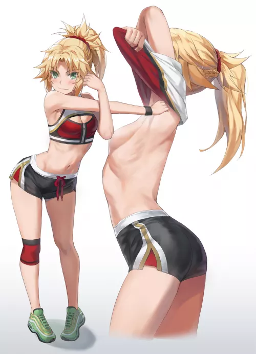 Mordred getting ready to kick your ass by Henthigh_Senpai