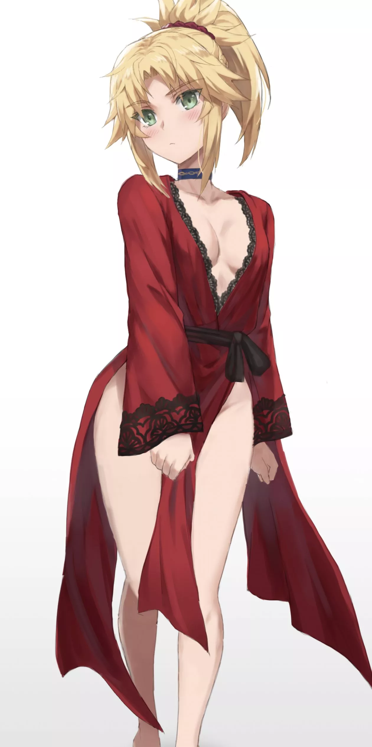Mordred is sexy in her nightgown posted by Henthigh_Senpai