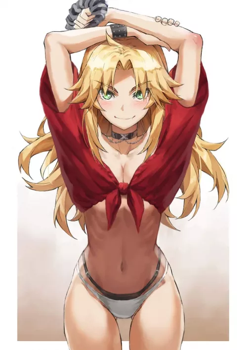 Mordred's small waist & thicc hips are top notch by Henthigh_Senpai