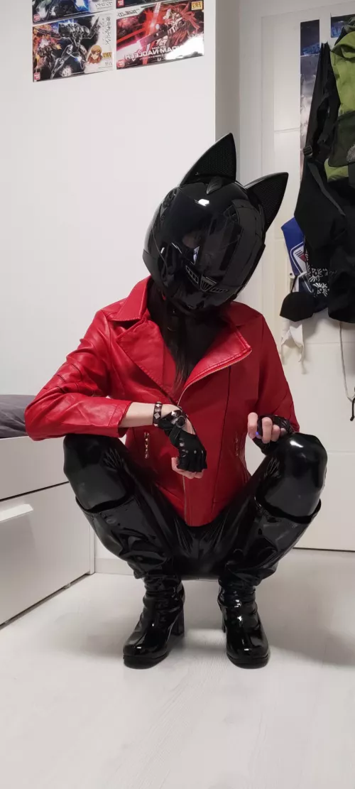 More biker kitten ^~^ by Curtaku