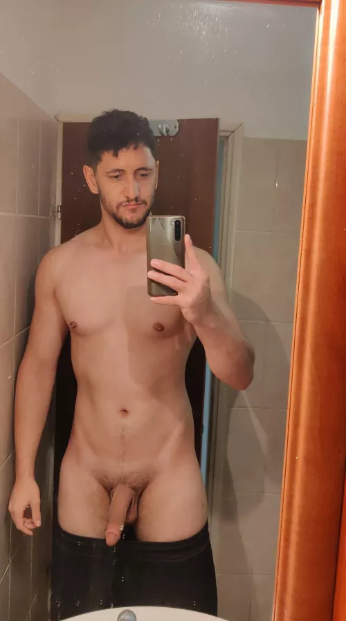 More flaccid shot, how am I doing? by Exhibitionistbigguy