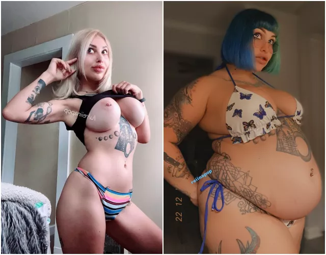 More gorgeous Reiina. That belly 😍 by FatSissyWhore