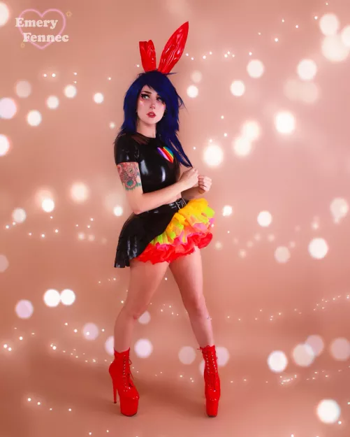 More rainbow goth by Emery fennec by Emeryfennec