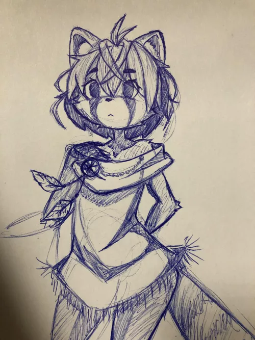 More work on my fursona. by Demastro