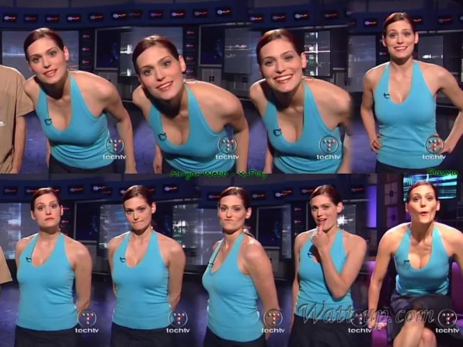 Morgan Webb wore sexy outfits that showed off her body (2003) by Mrbucket27