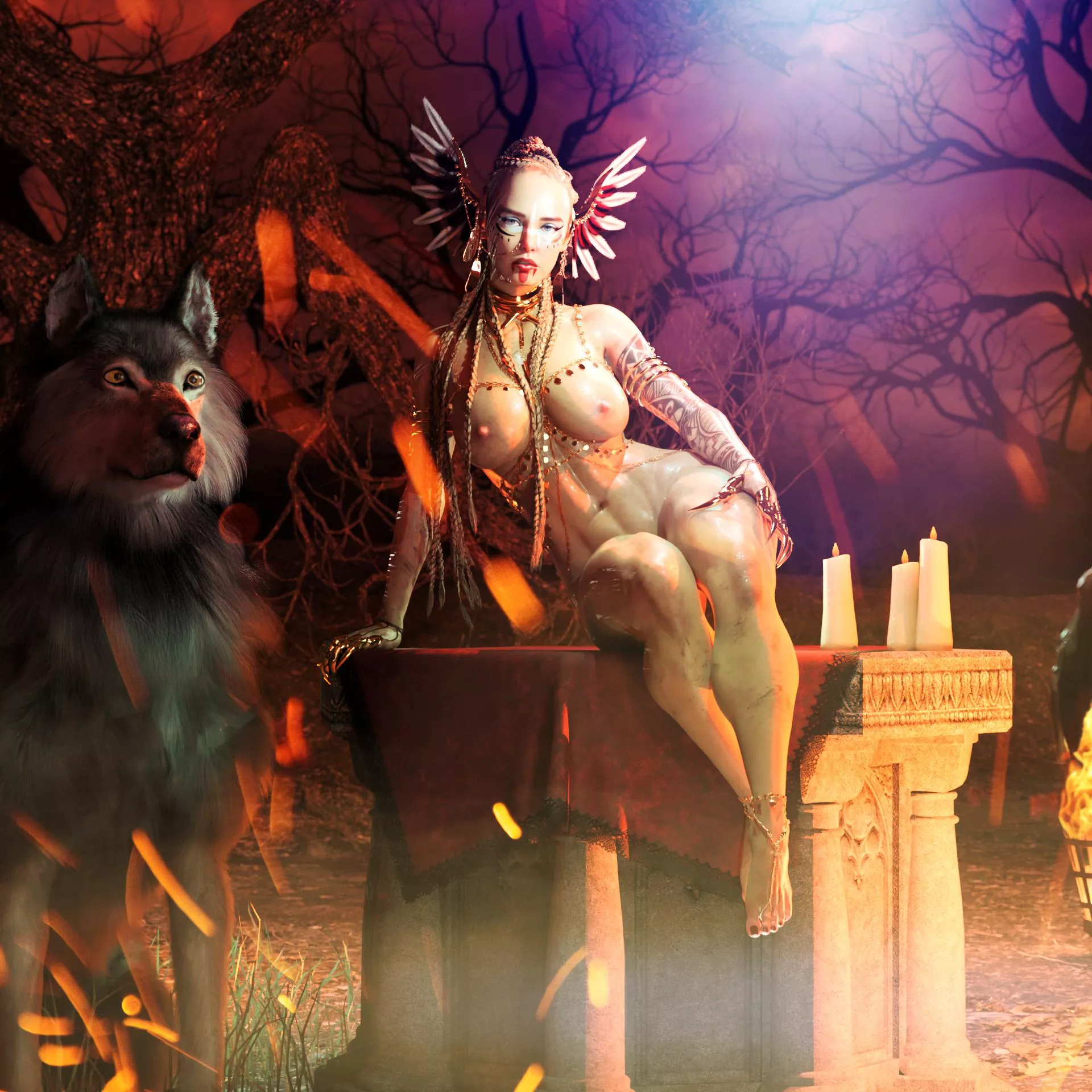 Morgana at the altar [Epic of the Witch] posted by epicofthewitch