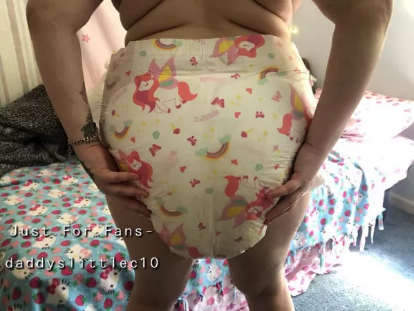 Morning diapers are always the heaviest by Daddyslittlepissbaby