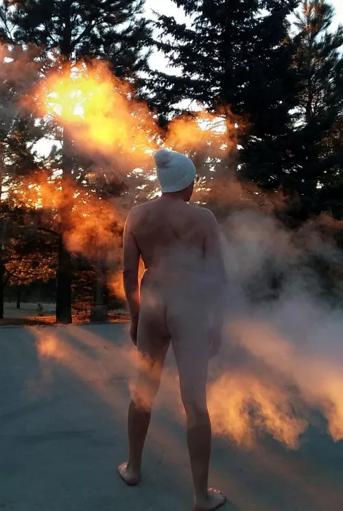 Morning glow at minus 5 F. by Smiles4James