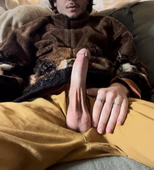 morning ☺️horny on the couch by No-Tax-5465