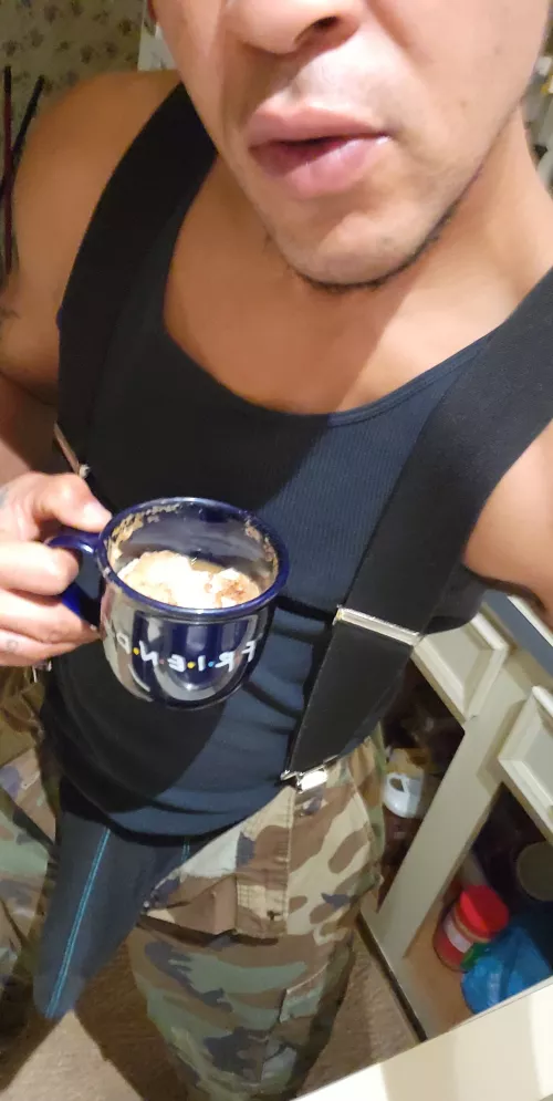 Morning! Need me a beautiful lady to coffee talk with... any takers? by miztagreen