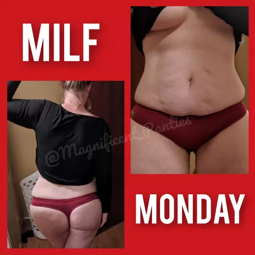 Morning wood?🍆💦 [Selling] ✨ AVAILABLE NOW✨ Lactating MILF for sexting sessions, live pics, video clips, GFE, and more.🖤 Worn items also available for sale- including red cotton thong featured here.‼️Fetish Friendly‼️DM or KIK M3GNIFI by Magnificent_Panties