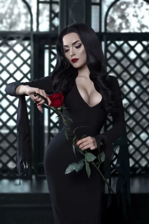 Morticia Addams by sladkoslava by Tall_Cost_9154
