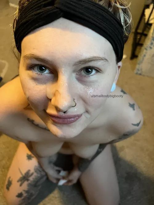 most of it went in my mouth…;) by SmallBodyBigBooty