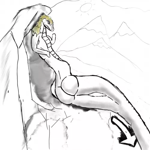 Mountain TF Thing [F Human -> Snake, Mid-TF] by Vil / Vilktf /Me [OC] by vilktf