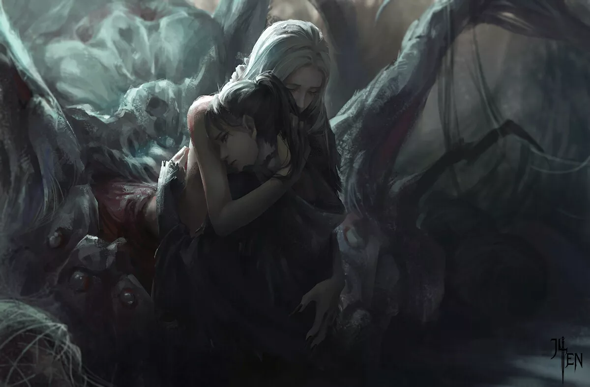 Mourning Their Sister posted by spiderbutt_