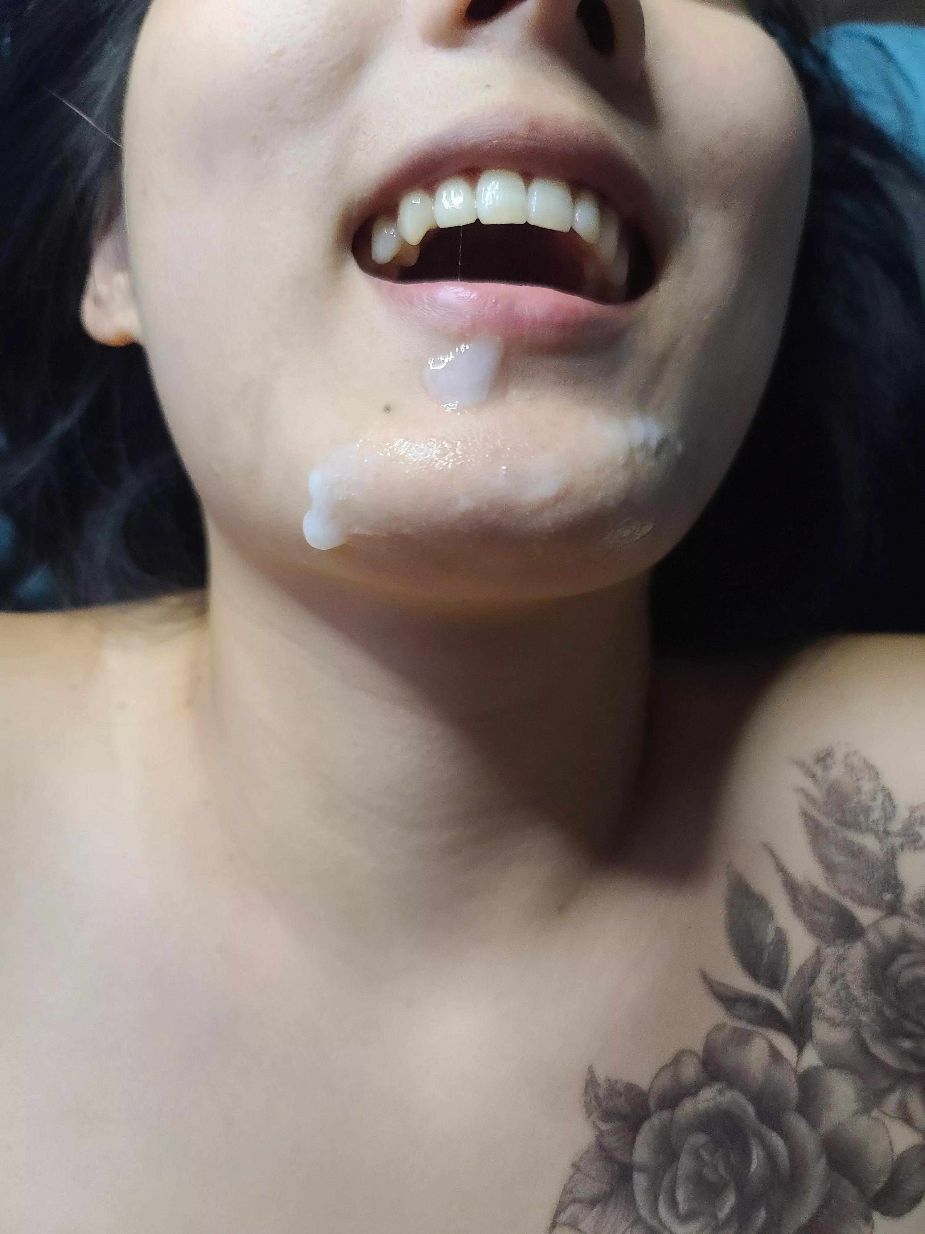Mouth open for another load please posted by skyelikesitrough