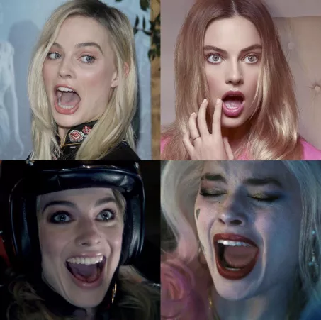 mouth open margot robbie by PrizeMean6753