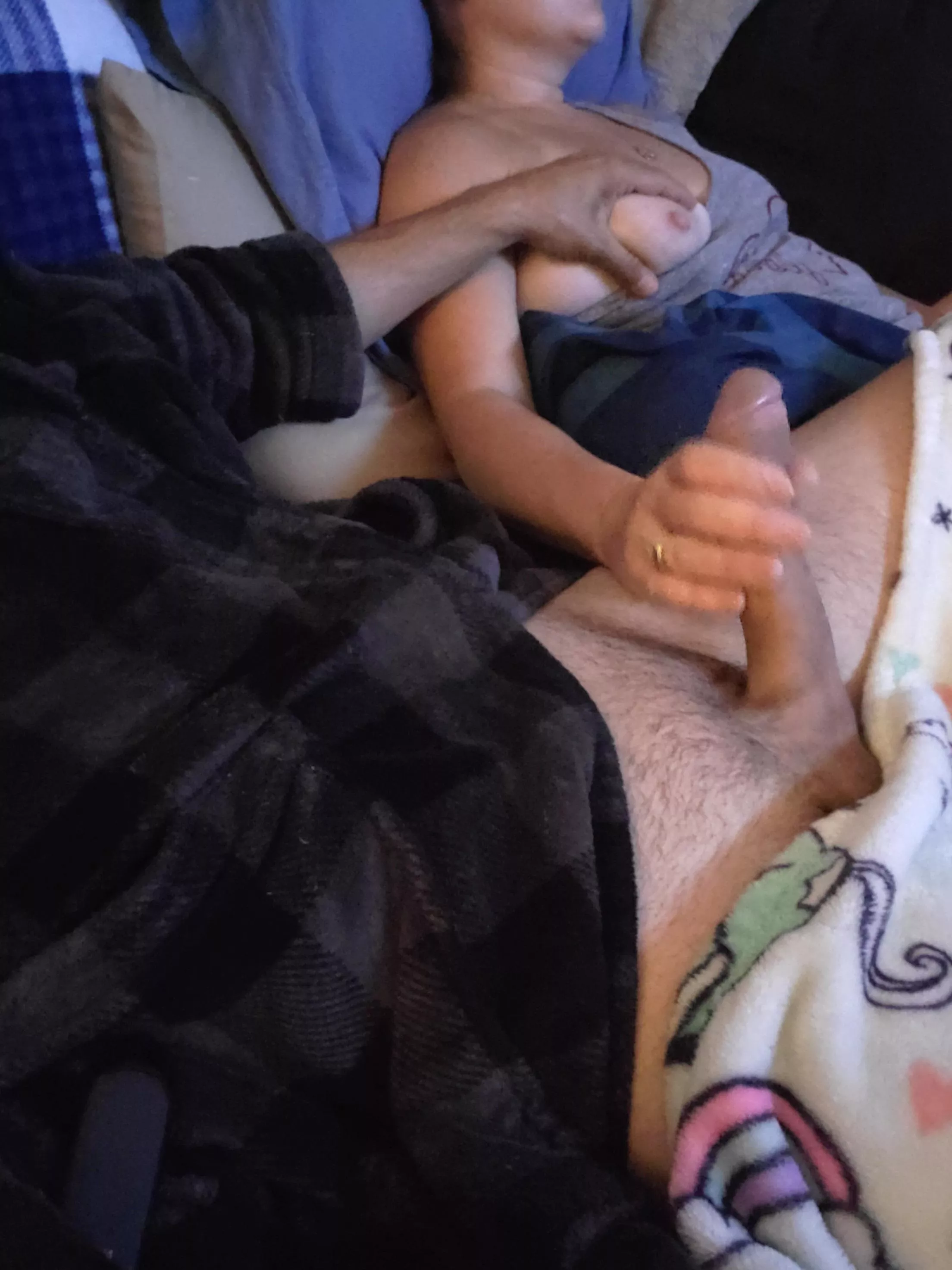 Movie night posted by horny-couple420