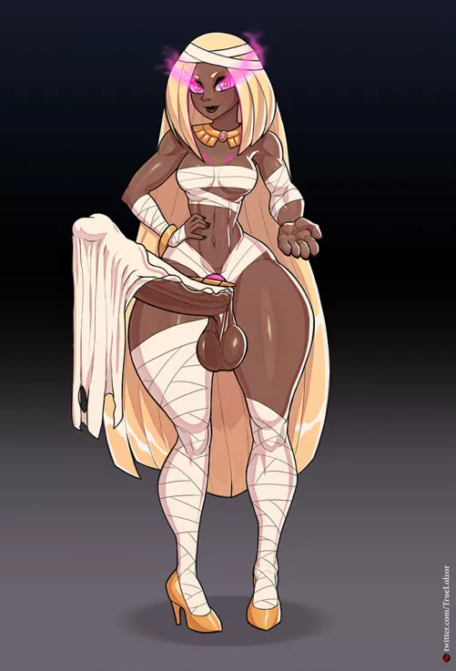 Mummy Futa Boner under Loincloth by TrueLolzor