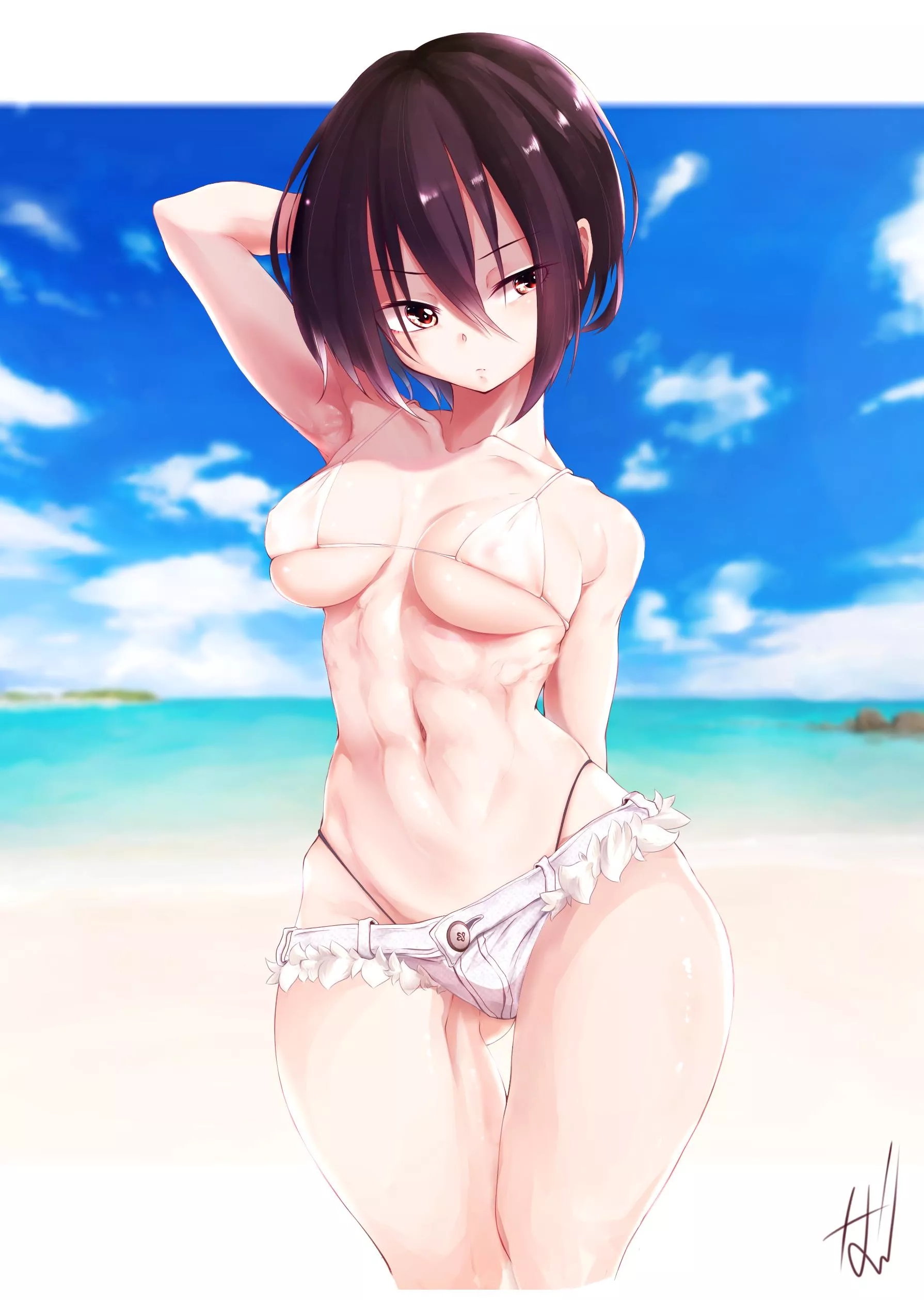 Muscle Girl (Nabe。) [Original] posted by elee0228