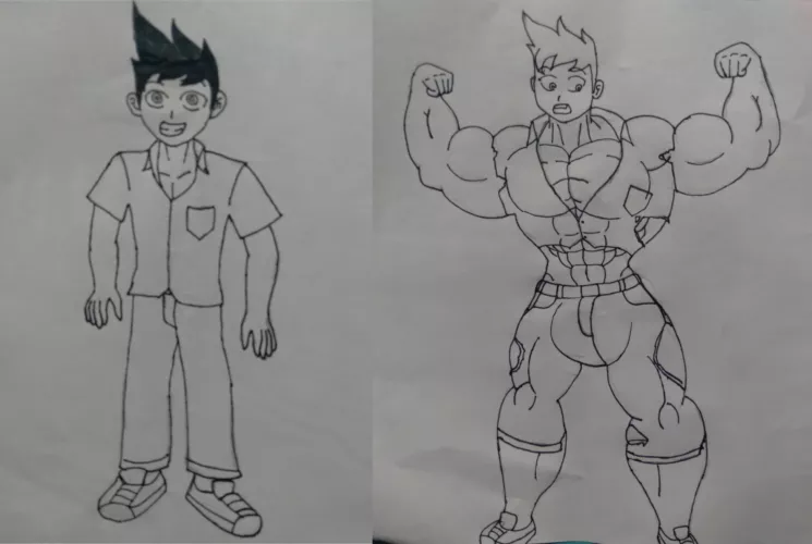 Muscle growth boy by Sure_Answer_5742