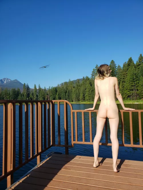 My [28F] wife enjoying the sun while camping. Love when people see her naked, even though no-one did here by FourStringTap