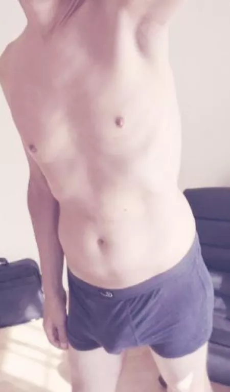 My [44] year old smooth daddy's body in my tight blue boxershorts. by captainmike161