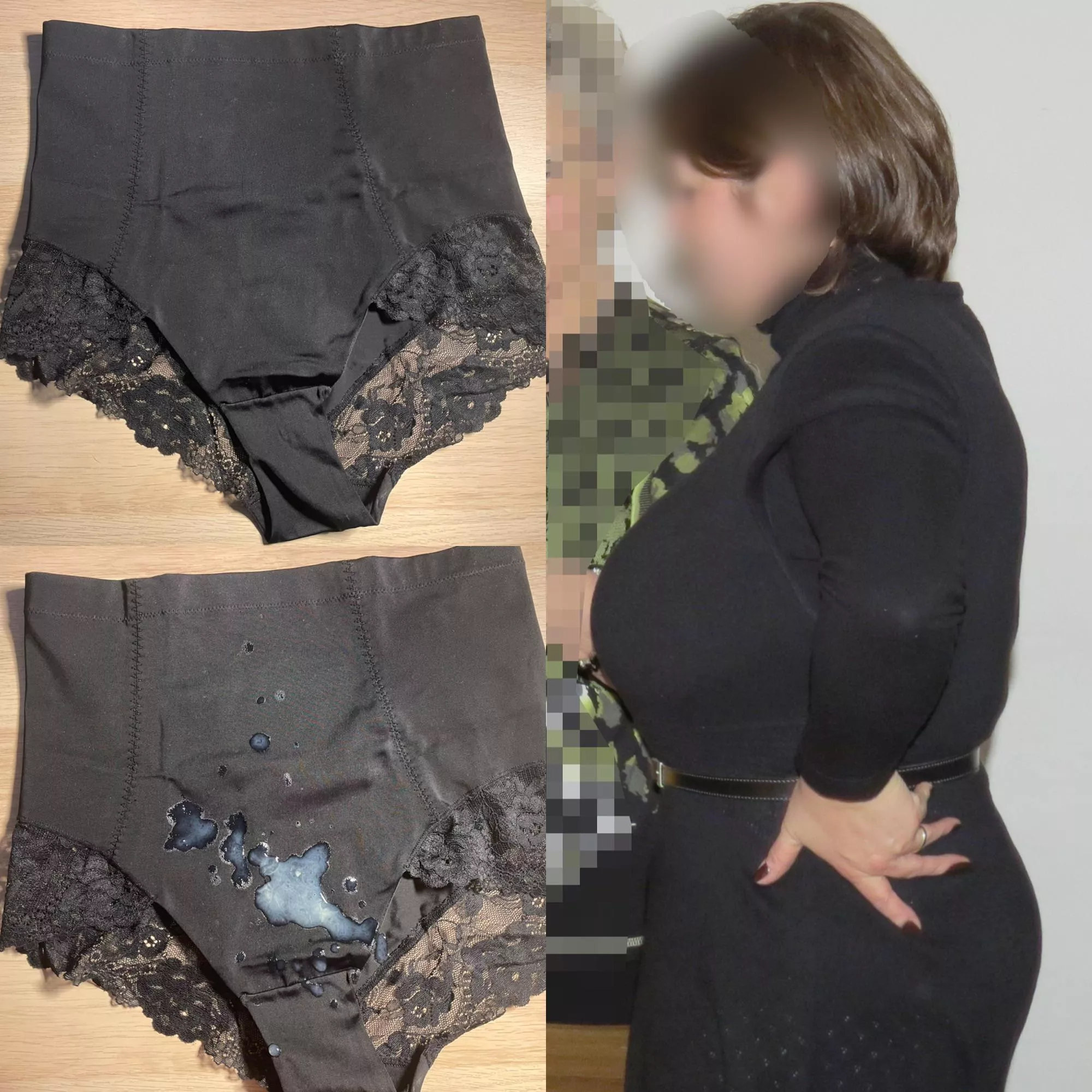 My Aunt has Big Tits and a Fat Ass. I hope she will wear her Shaping Pants with my Cum on it 😁 posted by FanningFucker