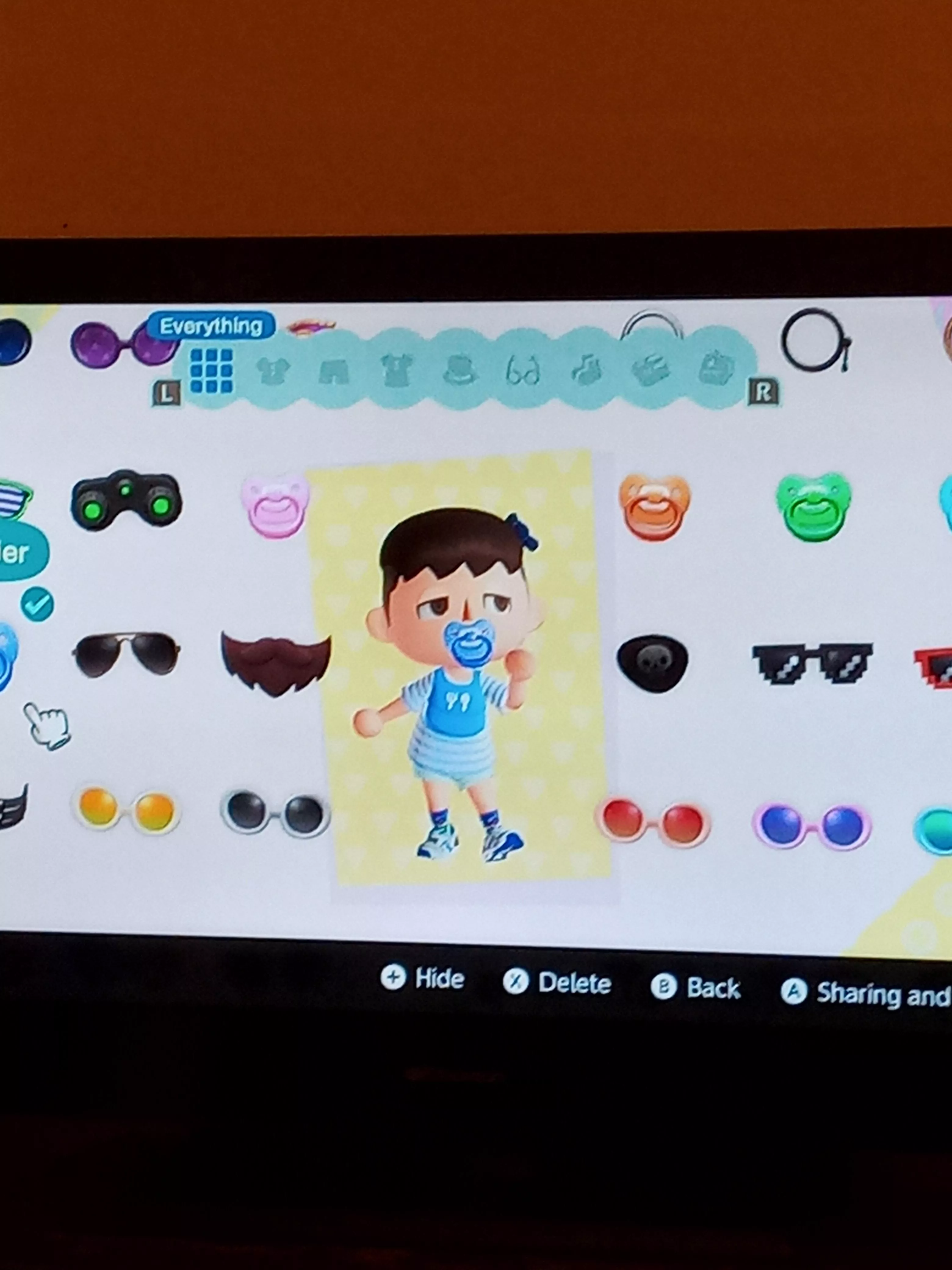 My baby outfit in Animal Crossing :3 posted by PowderTails