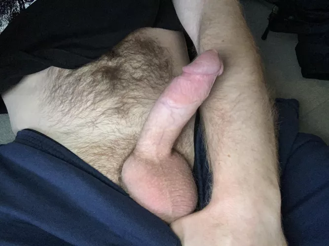 My balls are huge right now after teasing myself for an hour. So much cum. by realsteelejohnson2