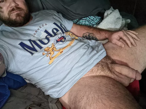 My balls got hot last night so had to take my pants off. Hope nobody minds the aroma of my balls in the blanket by eat_my_stinky_nuts