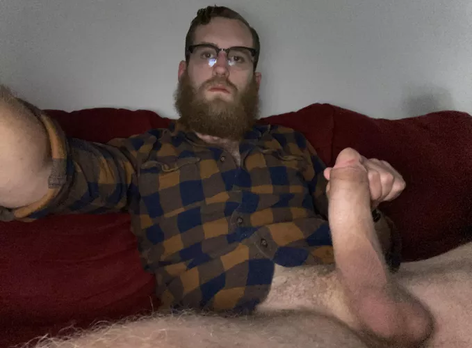My bearded face & massive cock by Rose_Thick