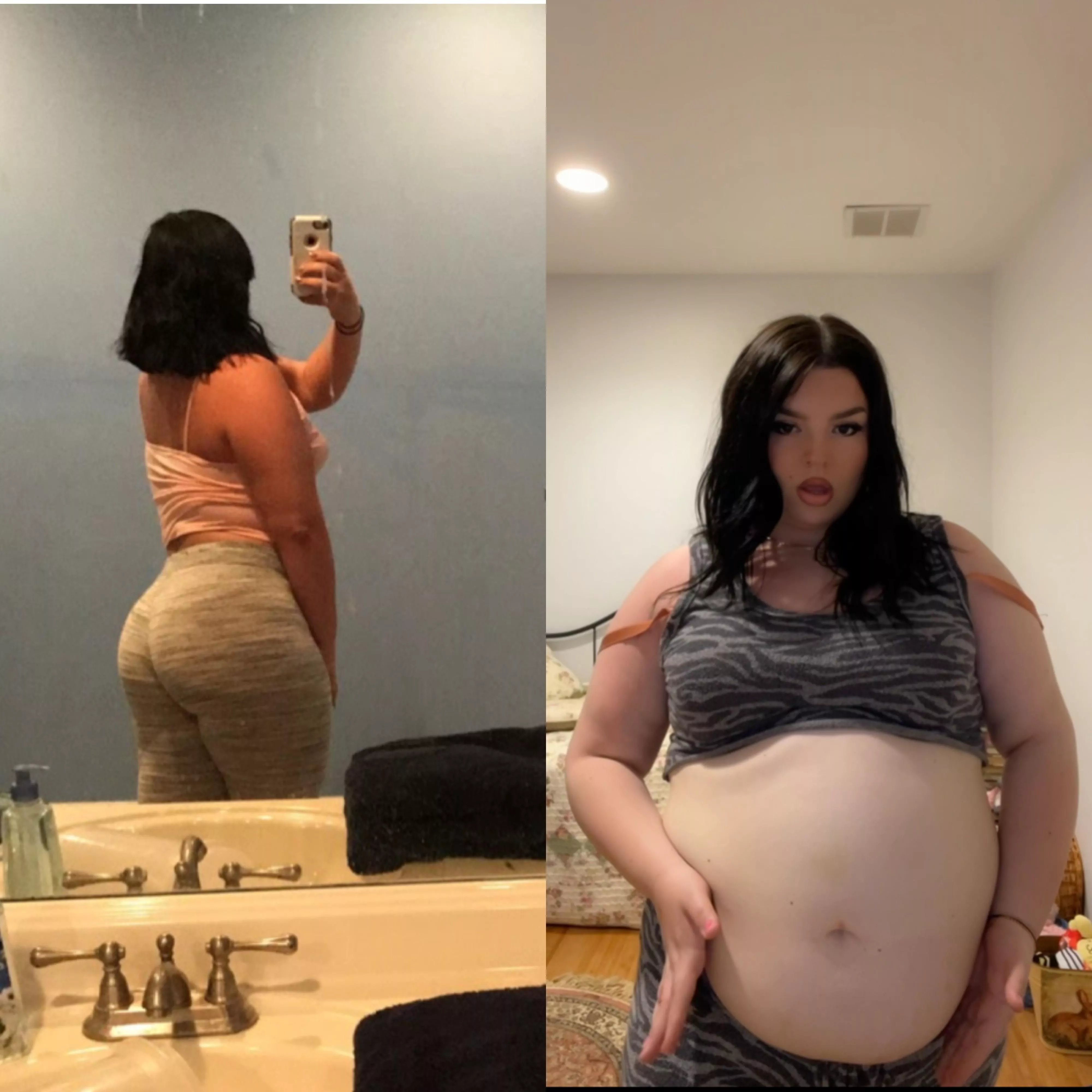 My before & after 🐖 posted by mskristinaxo