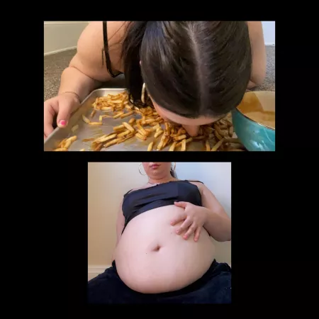 My belly gets extra full when I eat on all fours like a pig 🐷 by mskristinaxo