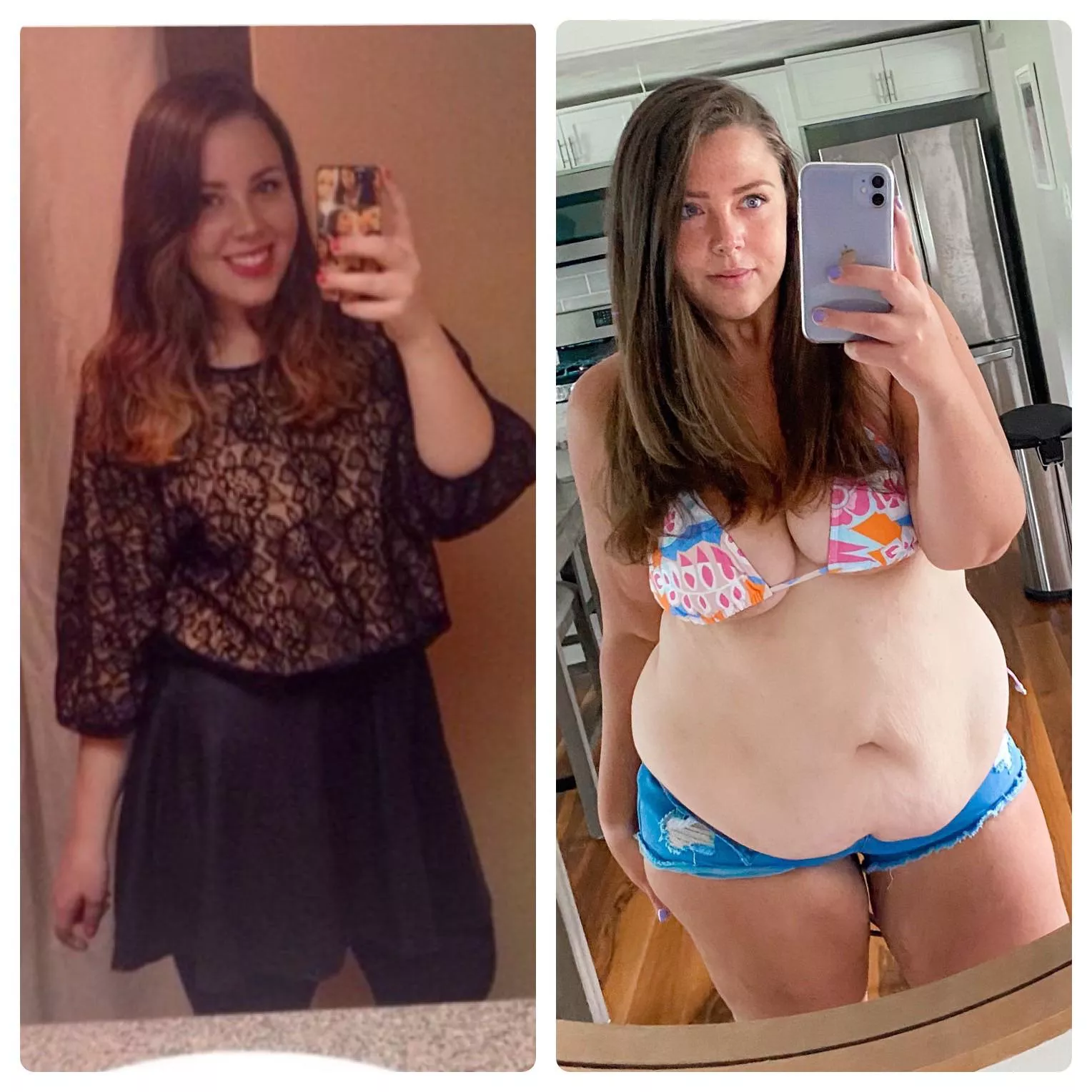 My belly is growing again 😇 posted by cjccannot